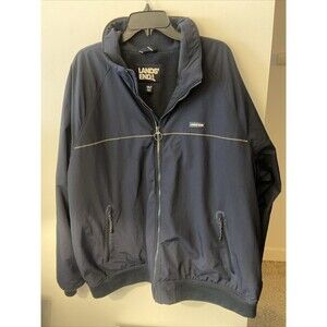 Land’s End Classic Squall Fleece Lined Zip Jacket. Men’s Sz XXL Tall 50-52.Navy.